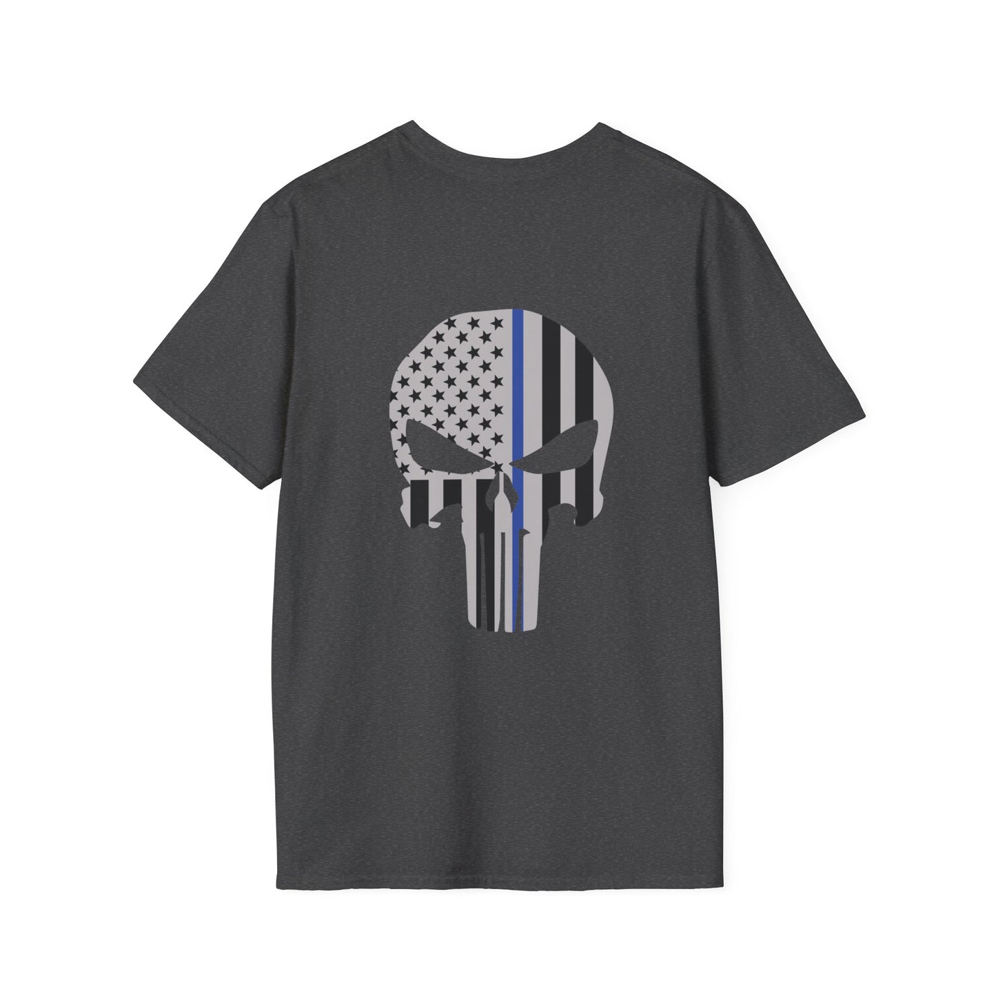 American Punisher Collection (Thin Blue Line) - Unisex Softstyle T-Shirt