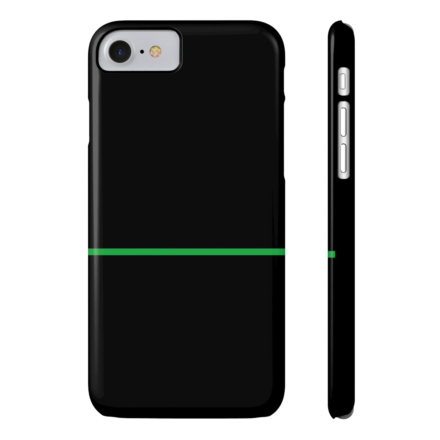 Thin Line Collection (Thin Green Line) - iPhone Cases