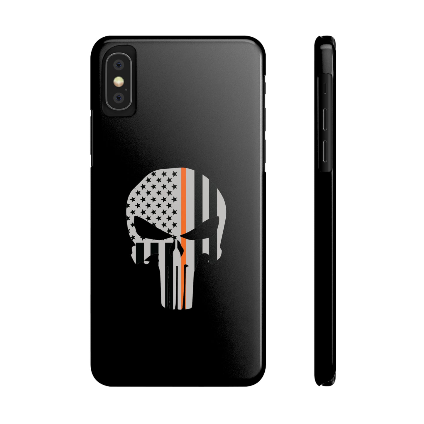 American Punisher Collection (Thin Orange Line) - iPhone Cases