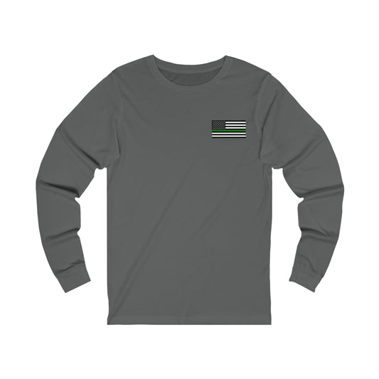 Standard Collection (Thin Green Line) - Unisex Jersey Long Sleeve Tee