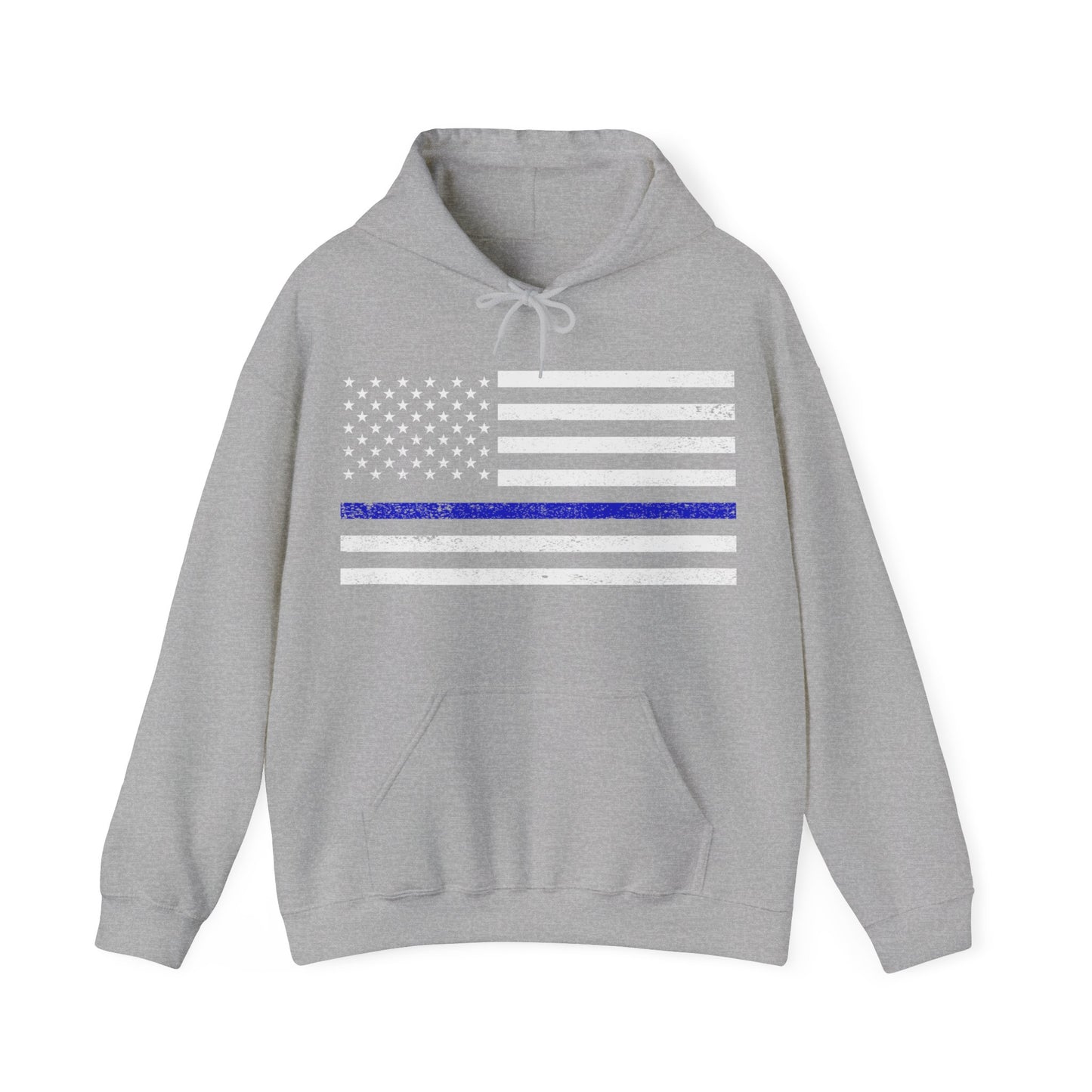 Warrior Collection (Thin Blue Line) - Unisex Heavy Blend™ Hooded Sweatshirt