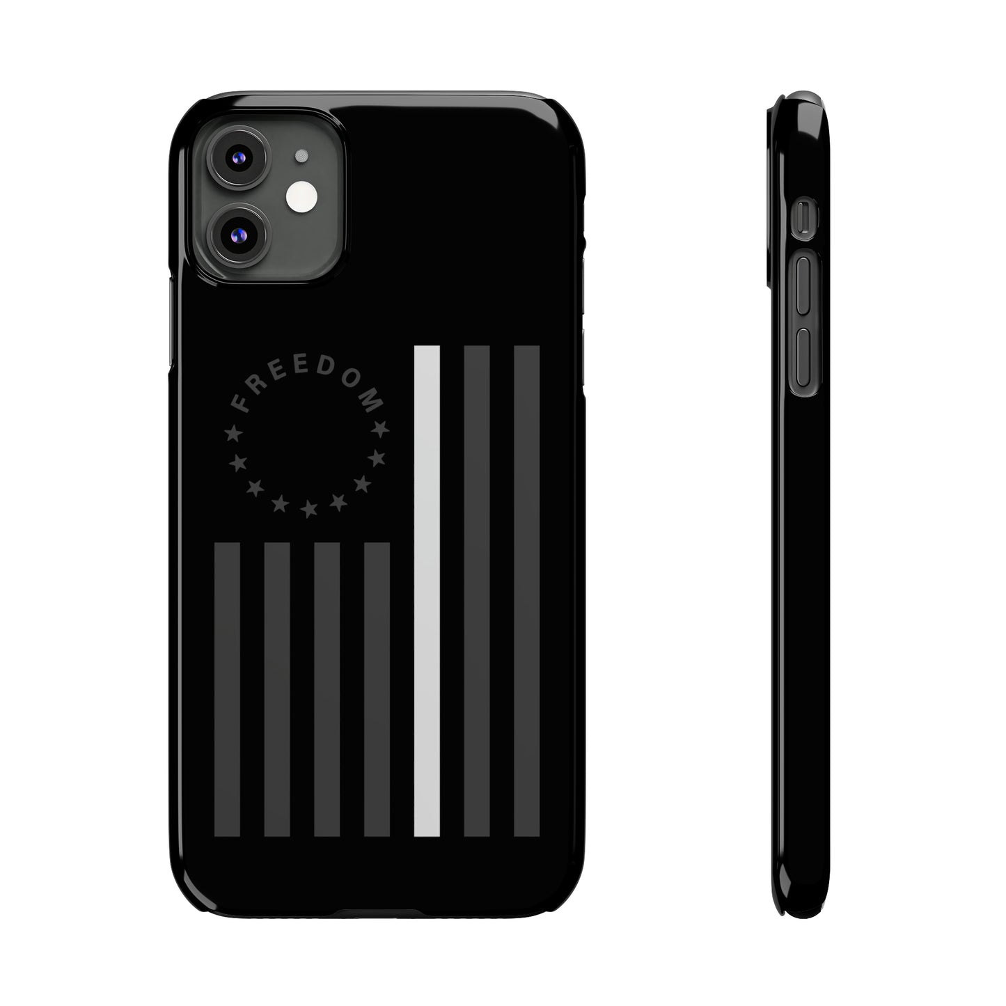 Freedom Collection - (Thin White Line) - iPhone Cases