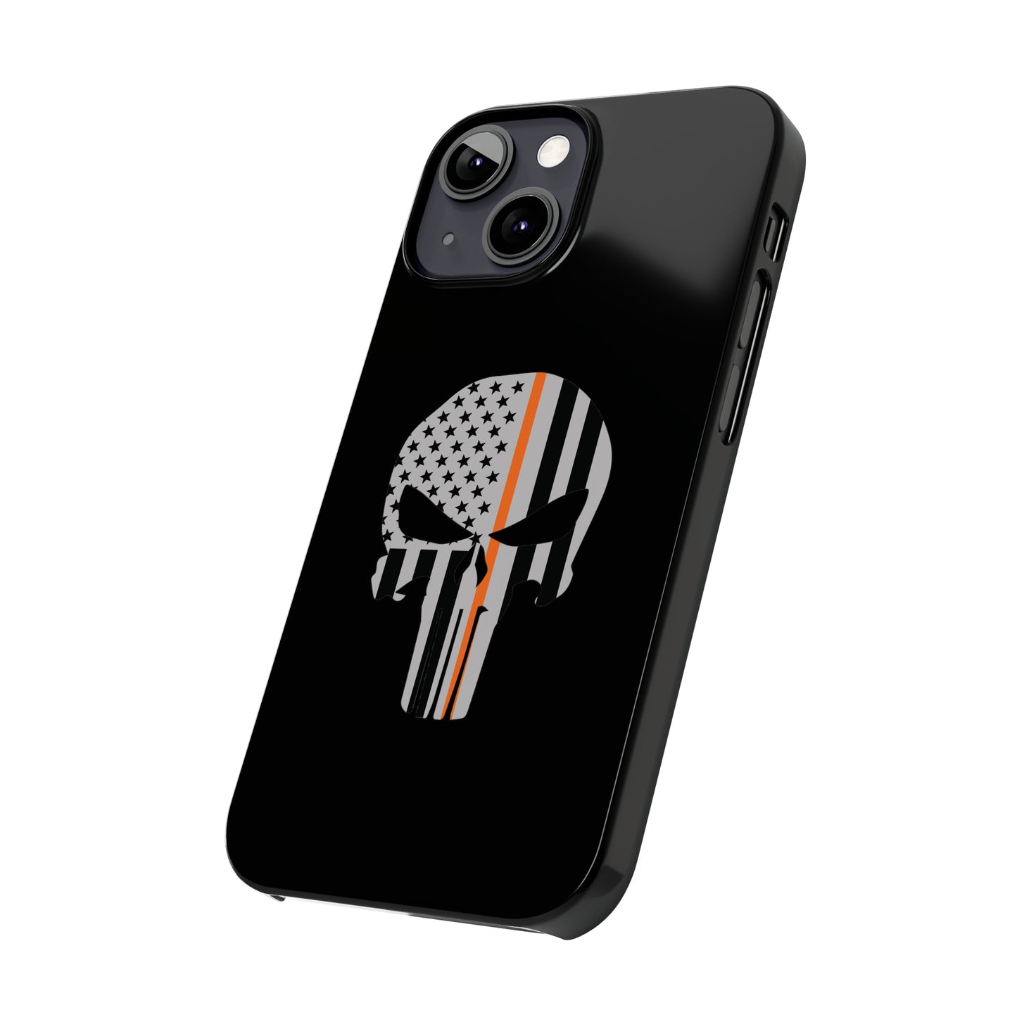 American Punisher Collection (Thin Orange Line) - iPhone Cases