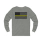 Never Forget Collection (Thin Yellow Line) - Unisex Jersey Long Sleeve Tee