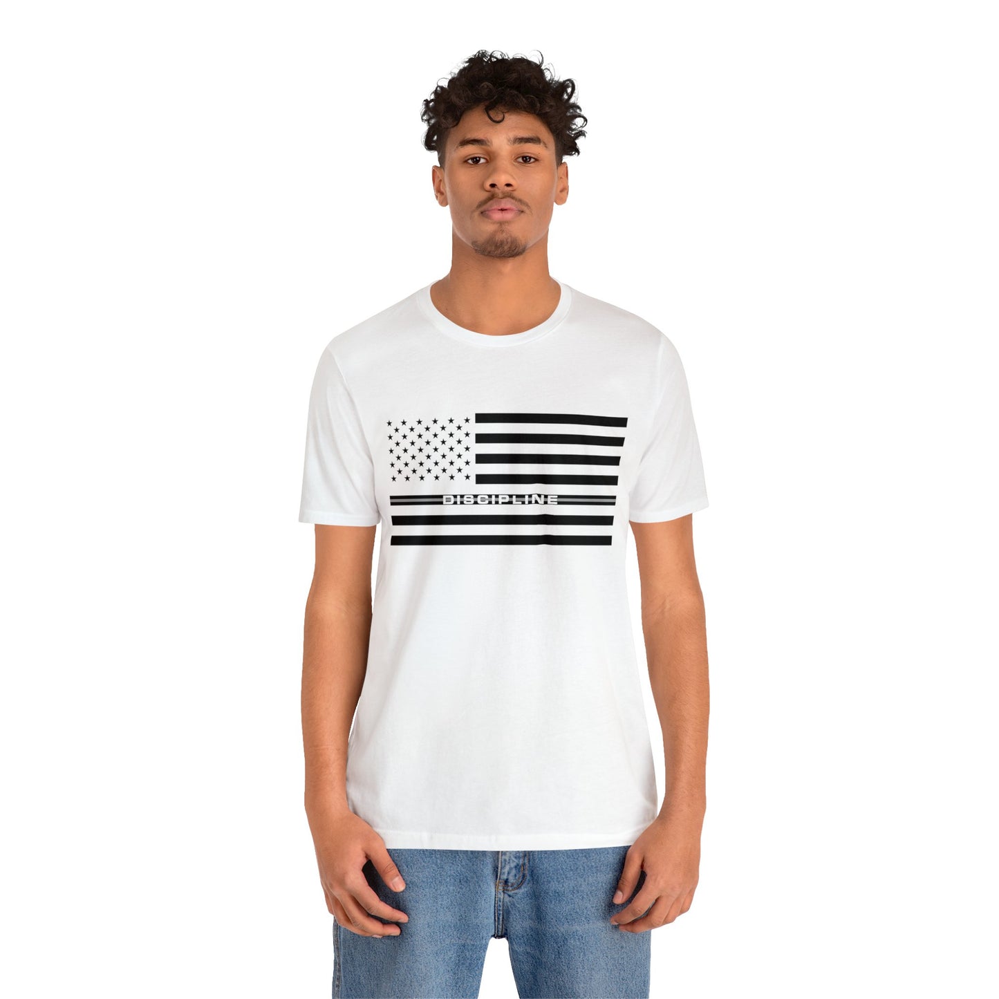 Classic Collection - Thin Silver Line (Discipline) - Unisex Jersey Short Sleeve  Tee