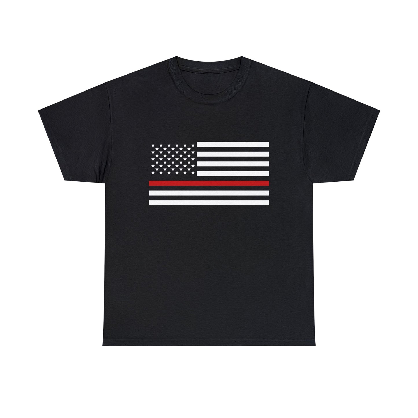 Heavy Cotton Tee - Thin Red Line