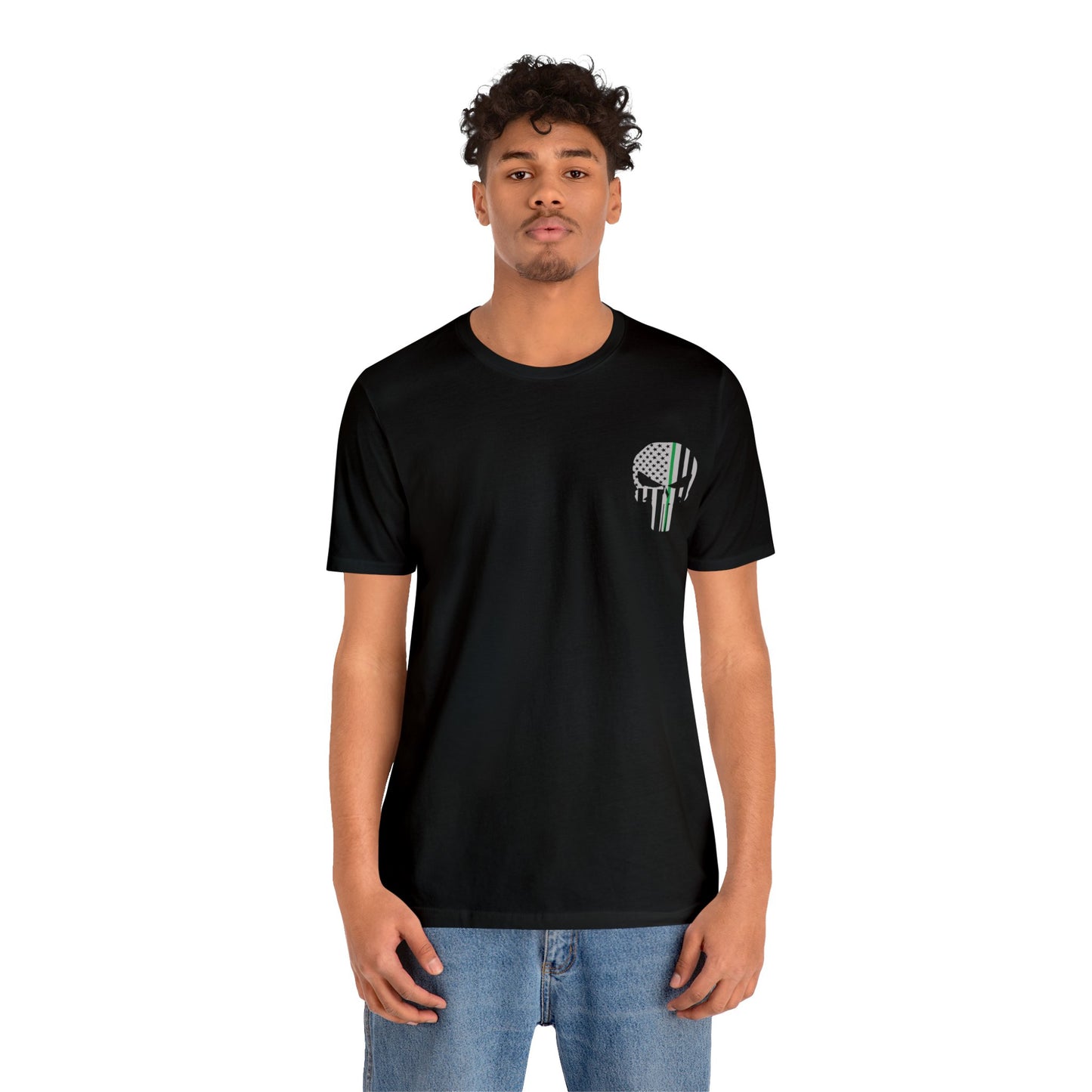 American Punisher Collection (Thin Green Line) - Unisex Fuser T-shirt