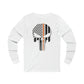 American Punisher Collection (Thin Orange Line) - Unisex Jersey Long Sleeve Tee