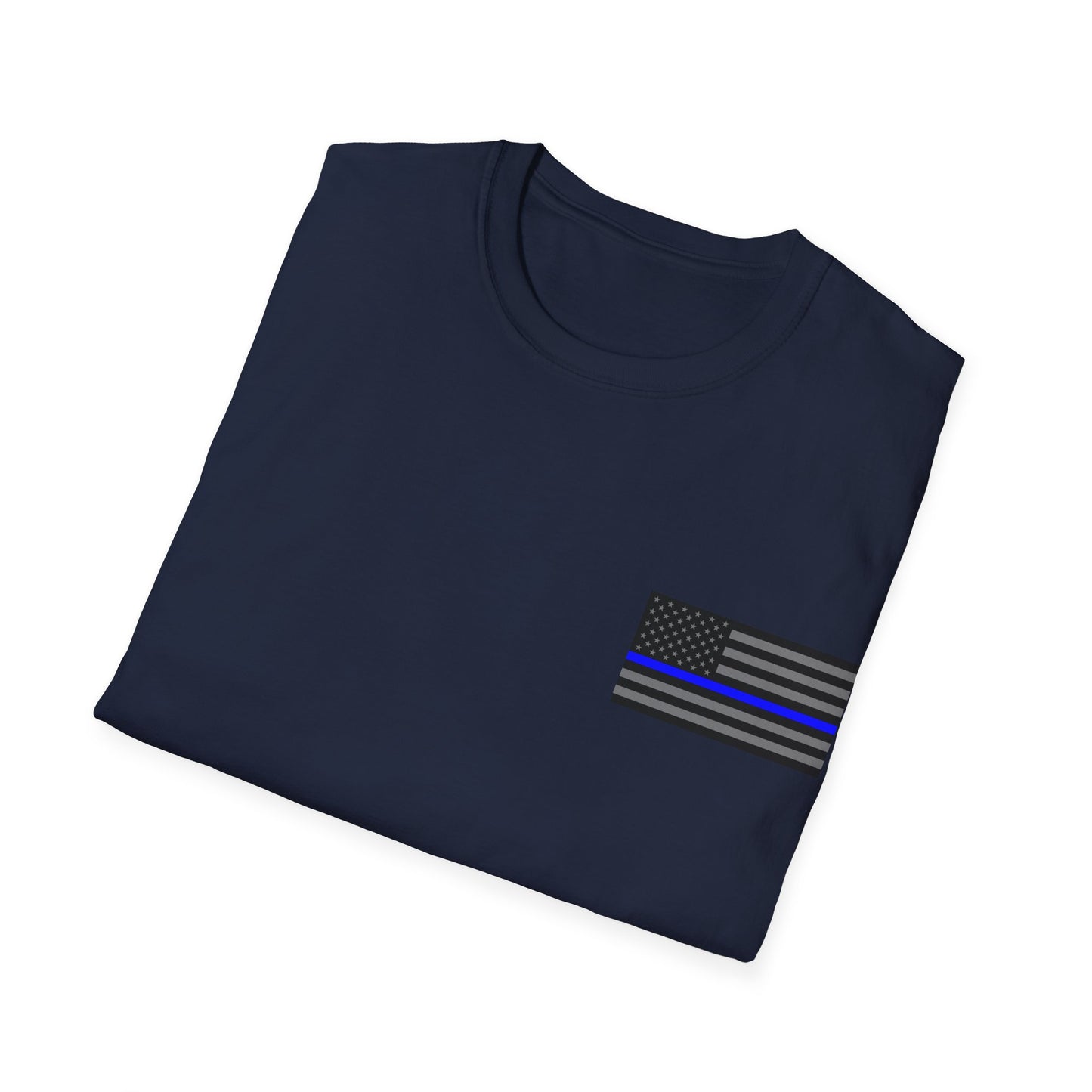 Never Forget Collection (Thin Blue Line) - Unisex Softstyle T-Shirt