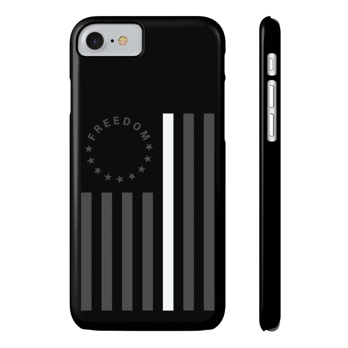 Freedom Collection - (Thin White Line) - iPhone Cases