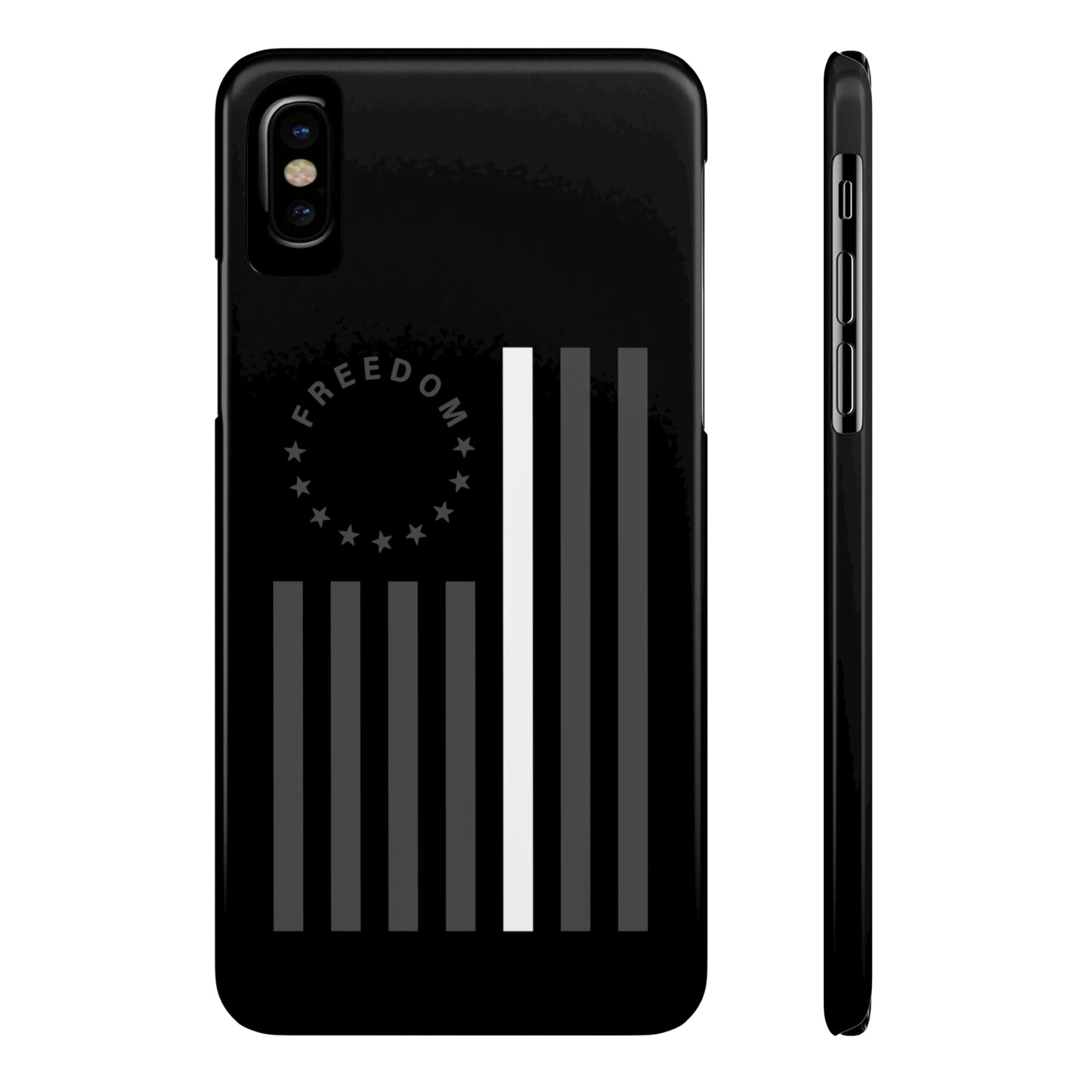 Freedom Collection - (Thin White Line) - iPhone Cases