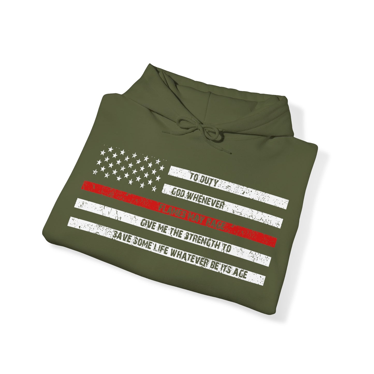 Unisex Supply Hoodie - Thin Red Line (Duty)