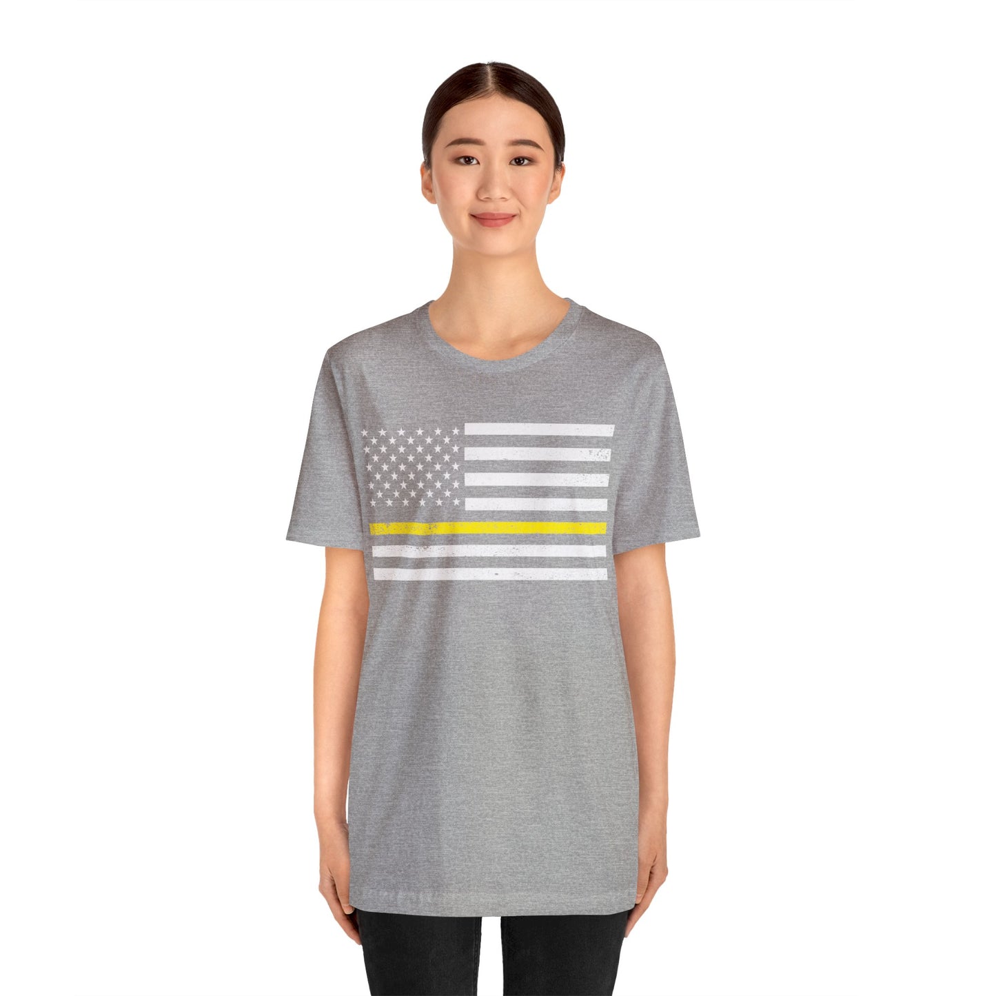 Warrior Collection (Thin Yellow Line) - Unisex Jersey Short Sleeve Tee