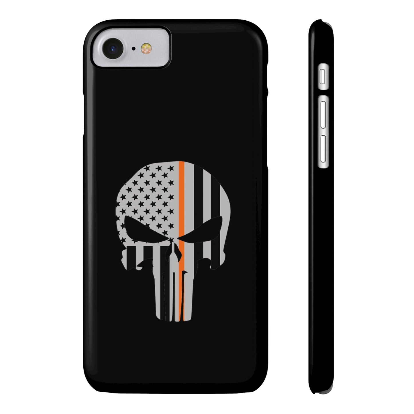 American Punisher Collection (Thin Orange Line) - iPhone Cases