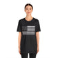 Unisex Jersey Short Sleeve Tee - Thin Silver Line