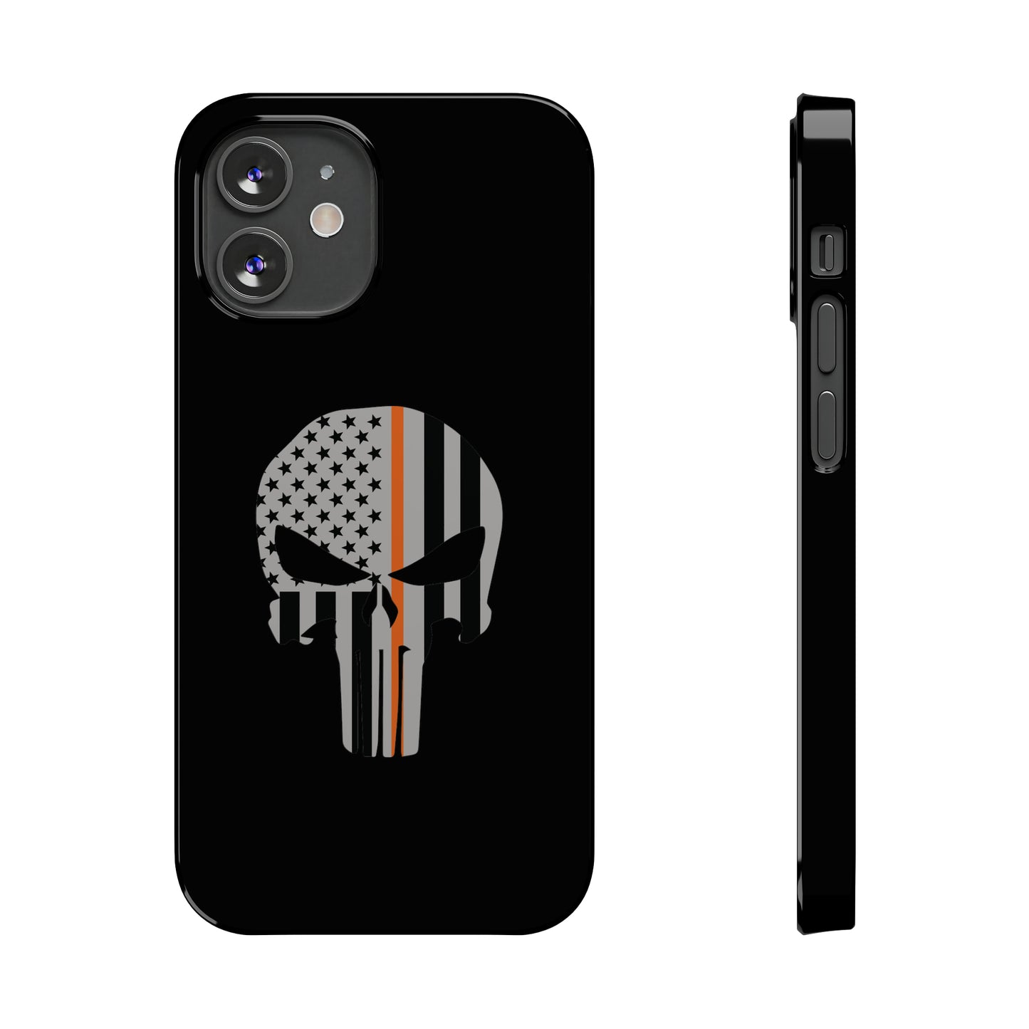 American Punisher Collection (Thin Orange Line) - iPhone Cases