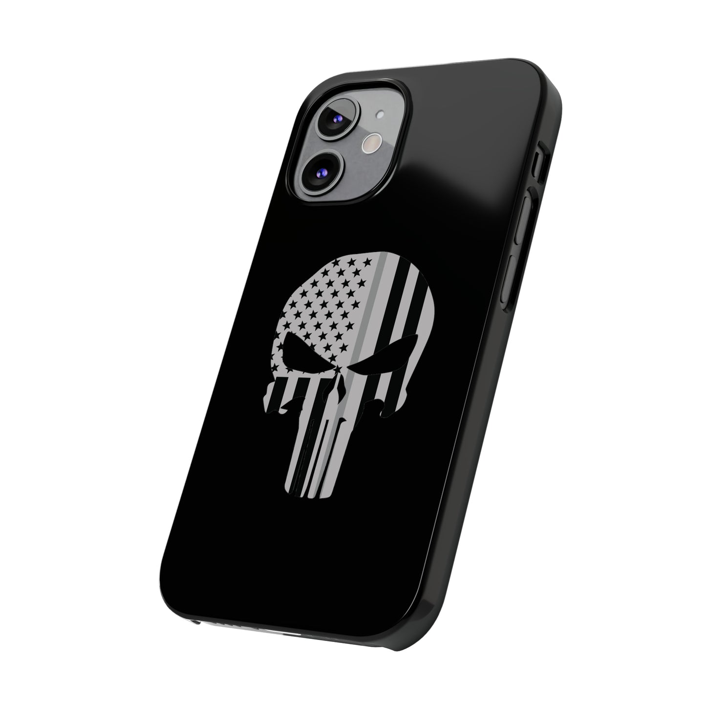 American Punisher Collection (Thin Silver Line) - iPhone Cases