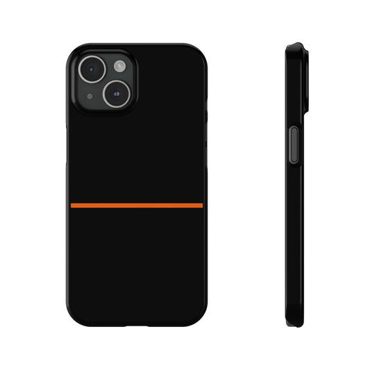 Thin Line Collection (Thin Orange Line) - iPhone Cases