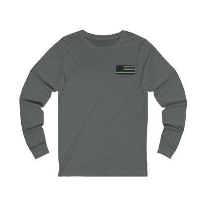 Never Forget Collection (Thin Green Line) - Unisex Jersey Long Sleeve Tee