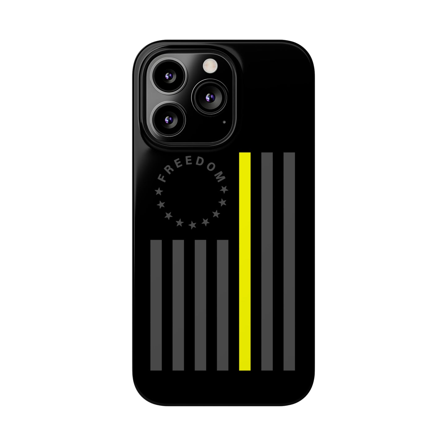 Freedom Collection - (Thin Yellow Line) - iPhone Cases