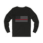 Never Forget Collection (Thin Red Line) - Unisex Jersey Long Sleeve Tee