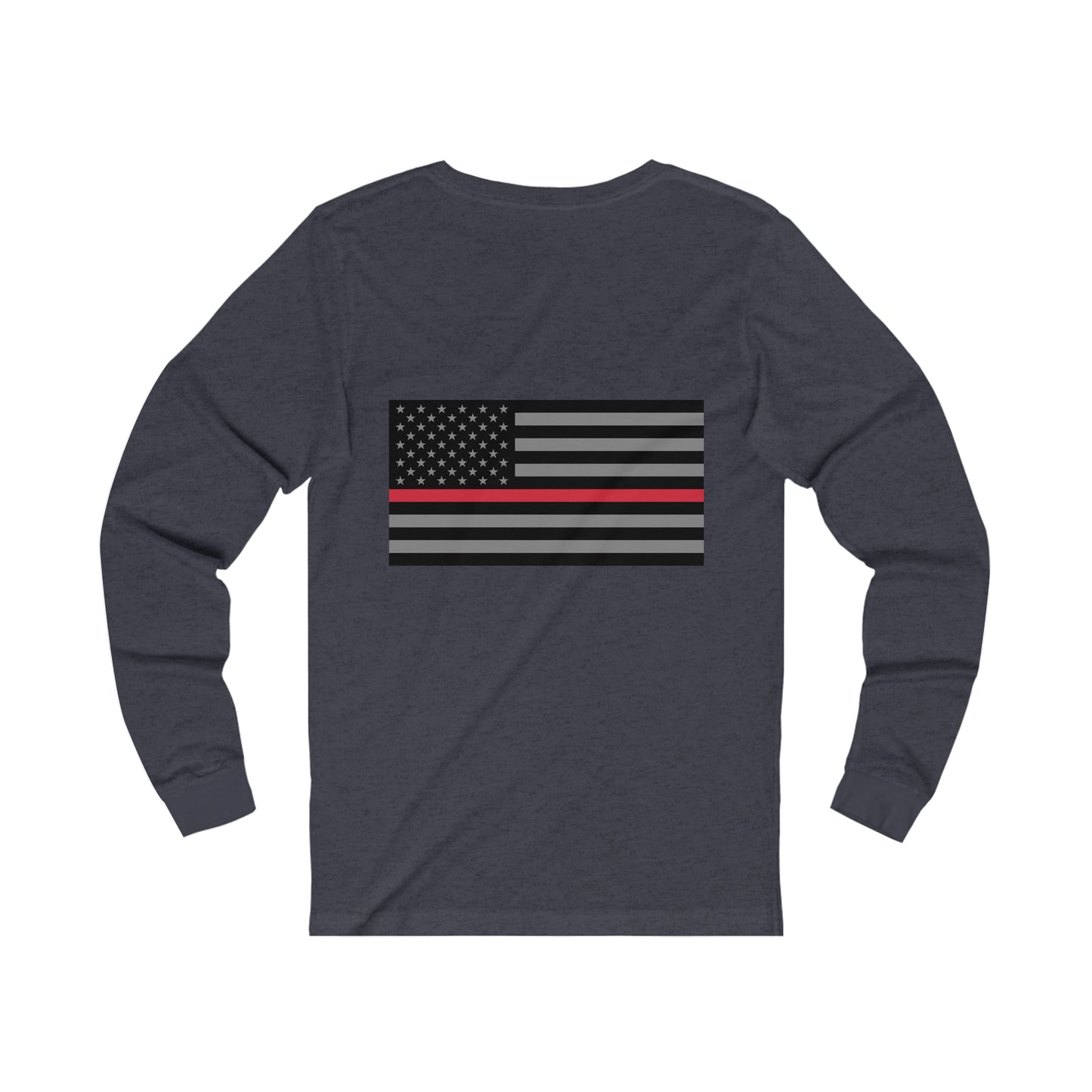 Never Forget Collection (Thin Red Line) - Unisex Jersey Long Sleeve Tee