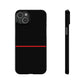 Thin Line Collection (Thin Red Line) - iPhone Cases