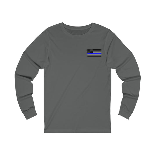 Never Forget Collection (Thin Blue Line) - Unisex Jersey Long Sleeve Tee