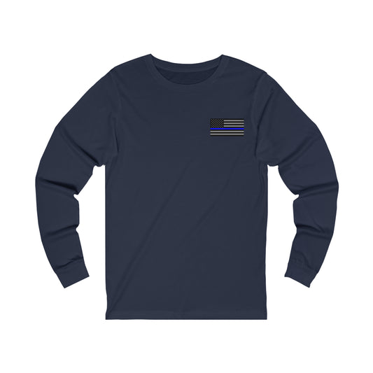 Never Forget Collection (Thin Blue Line) - Unisex Jersey Long Sleeve Tee