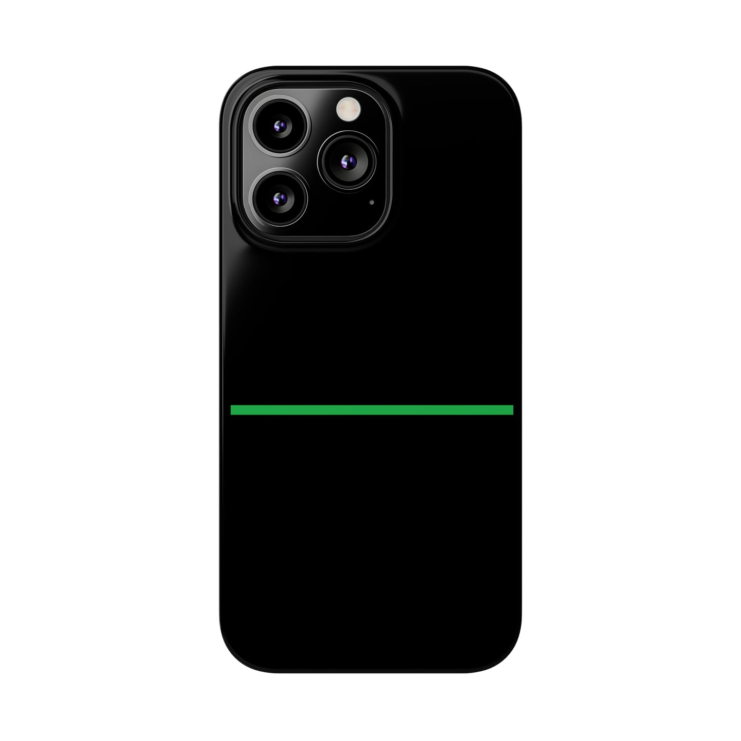 Thin Line Collection (Thin Green Line) - iPhone Cases