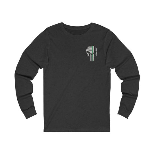 American Punisher Collection (Thin Green Line) - Unisex Jersey Long Sleeve Tee