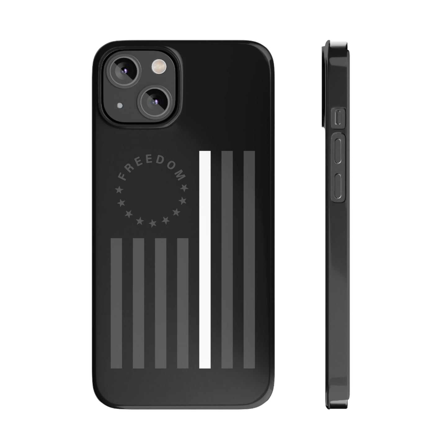 Freedom Collection - (Thin White Line) - iPhone Cases