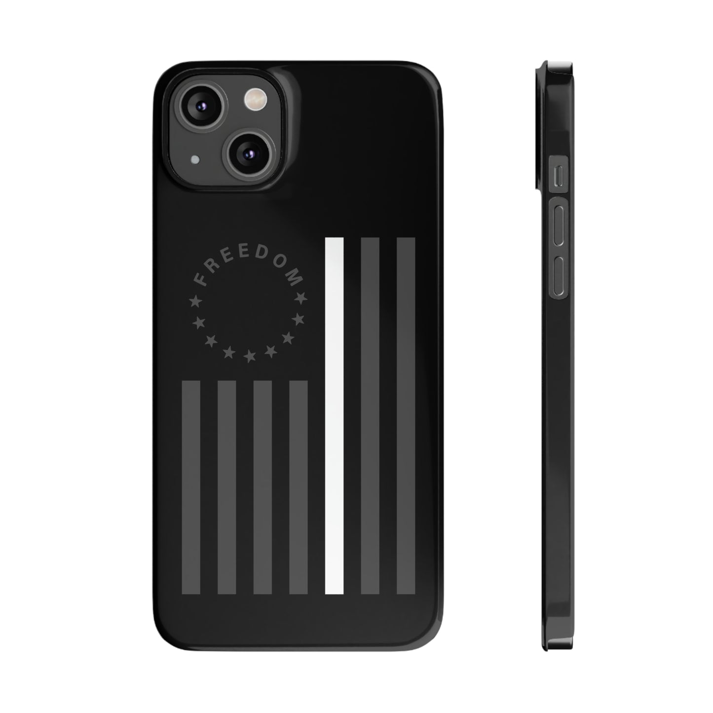 Freedom Collection - (Thin White Line) - iPhone Cases