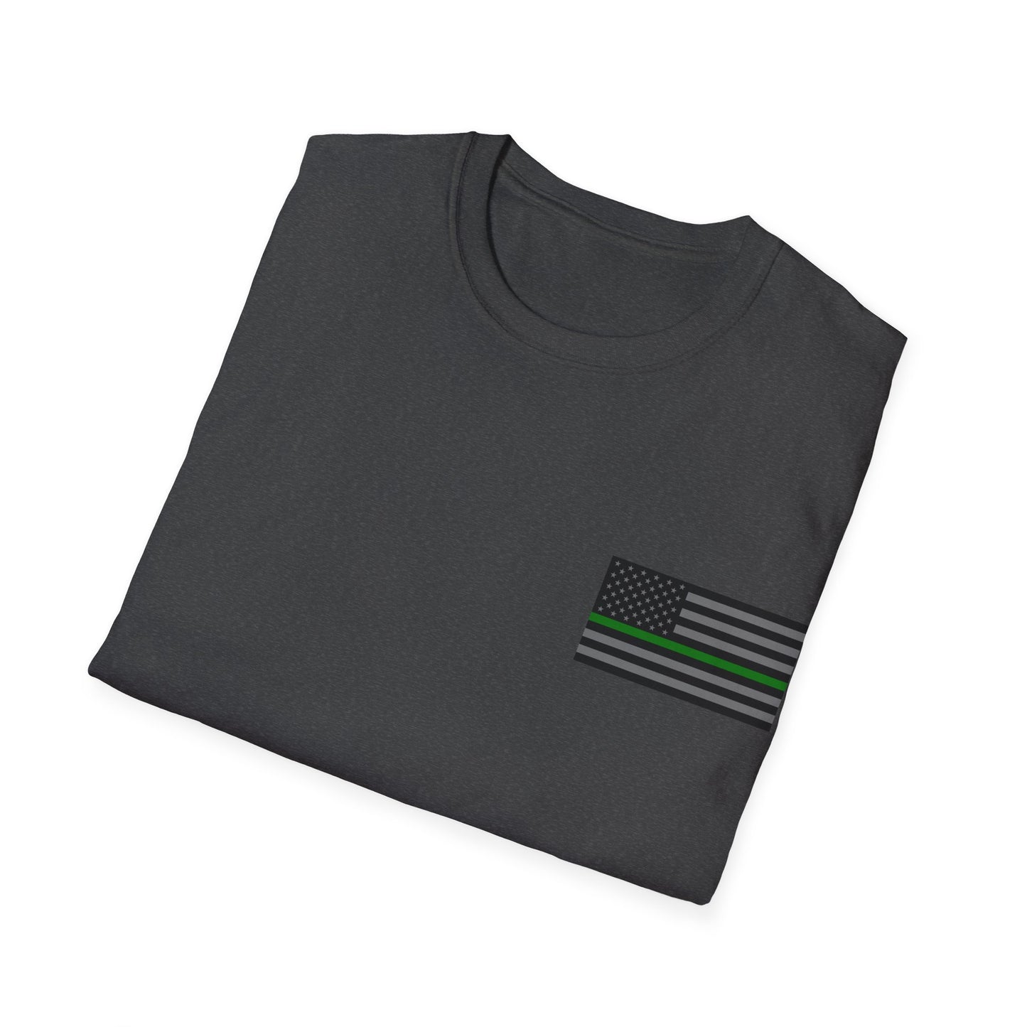 Never Forget Collection (Thin Green Line) - Unisex Softstyle T-Shirt